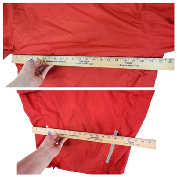 Nike L Convertible 2in1 Jacket Vest Men Running Red Zip Off Sleeves Vented READ - Picture 5 of 16